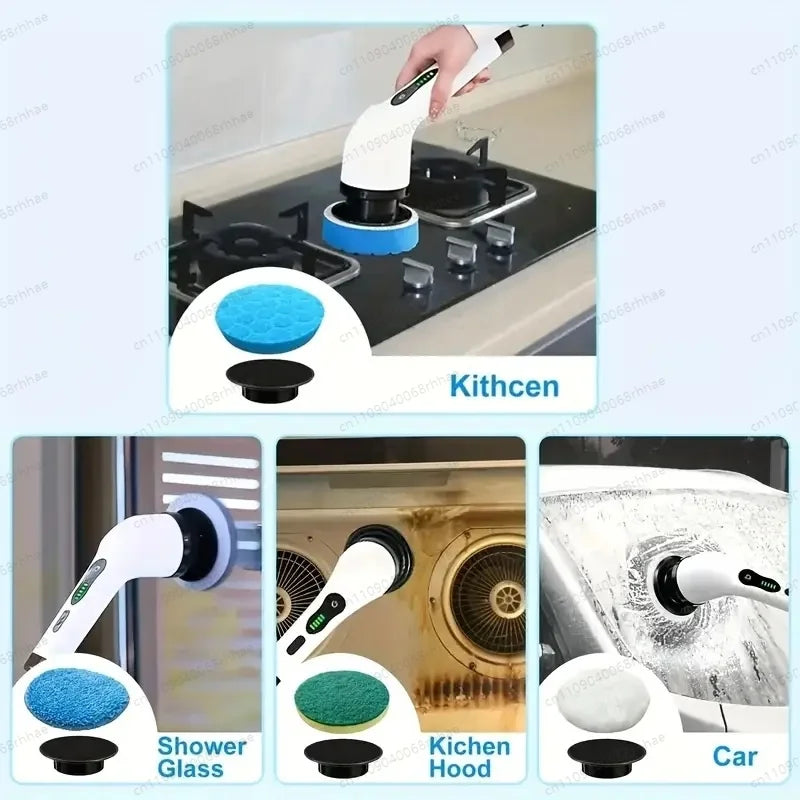 Electric Cleaning Brush Multifunctional Cleaning Brush Kitchen Bathroom Toilet Floor Manual Powerful Cleaning Artifact