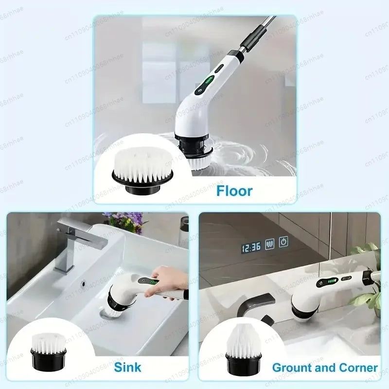 Electric Cleaning Brush Multifunctional Cleaning Brush Kitchen Bathroom Toilet Floor Manual Powerful Cleaning Artifact