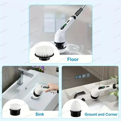 Electric Cleaning Brush Multifunctional Cleaning Brush Kitchen Bathroom Toilet Floor Manual Powerful Cleaning Artifact